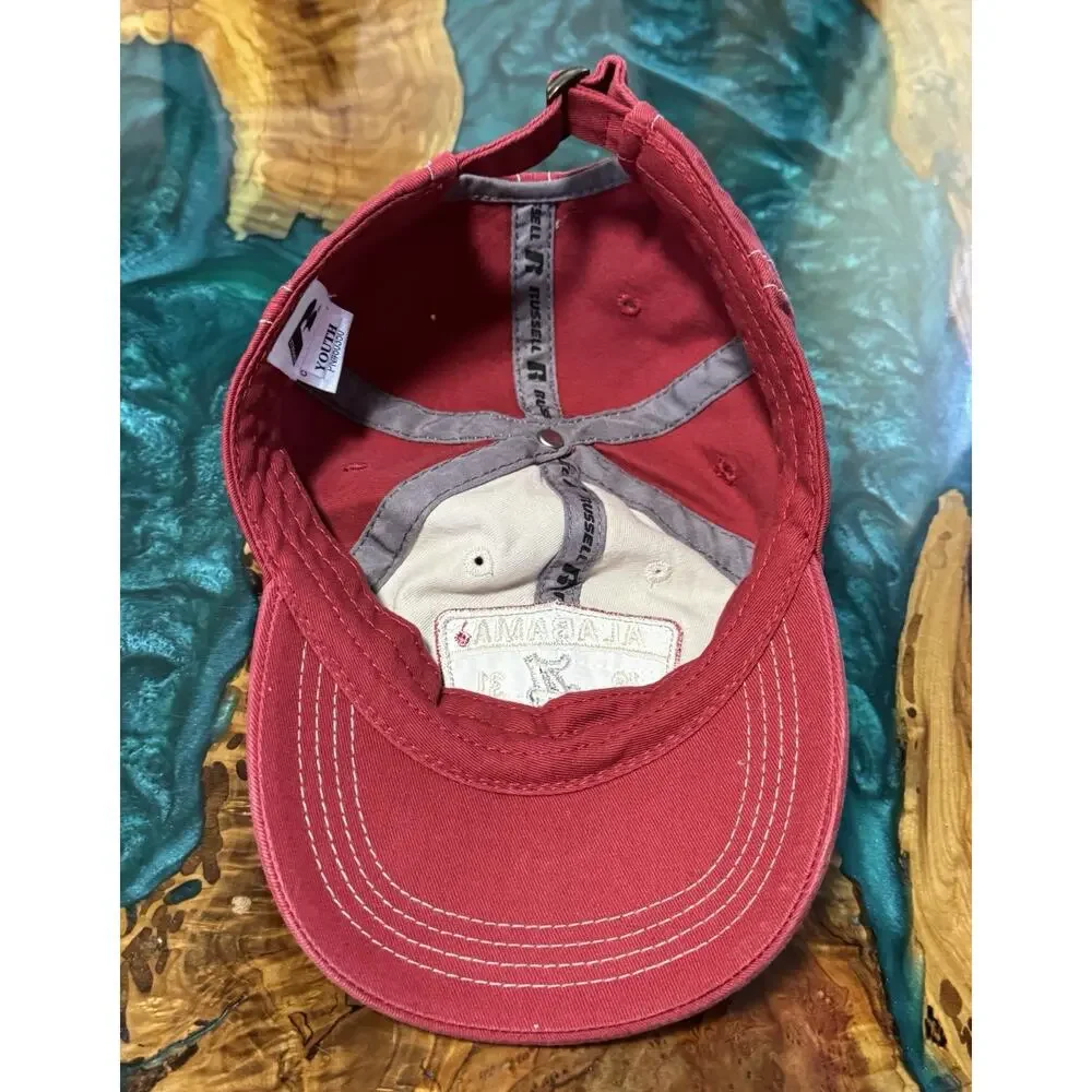 Russell Alabama Crimson Tide Strapback Hat Cap Script A YOUTH